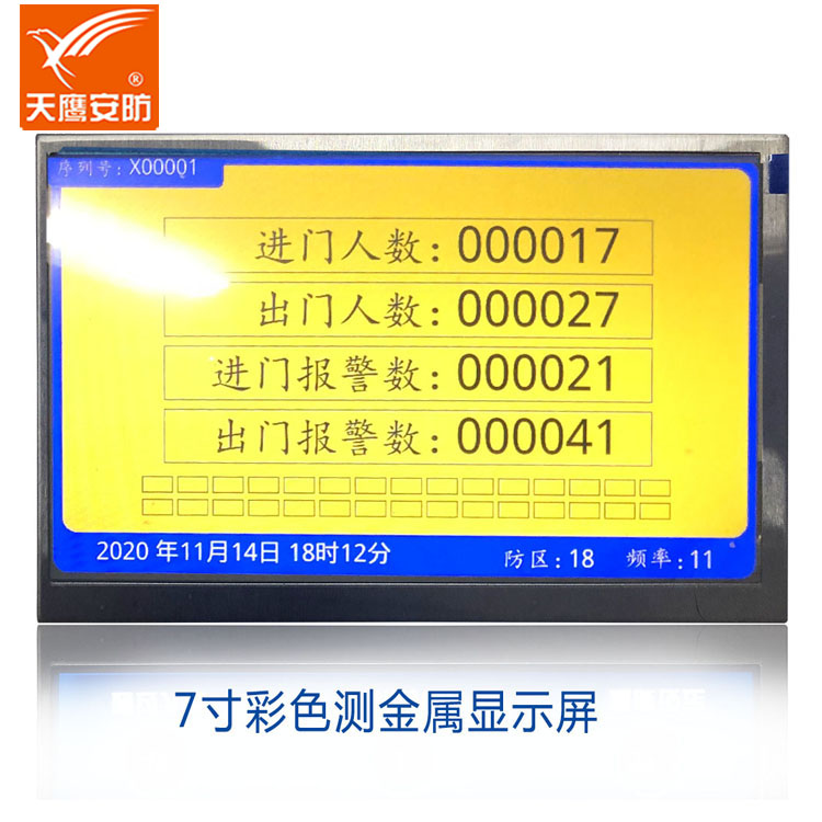 TCS-8008雙彩屏熱成像測(cè)溫測(cè)金屬安檢門(mén)